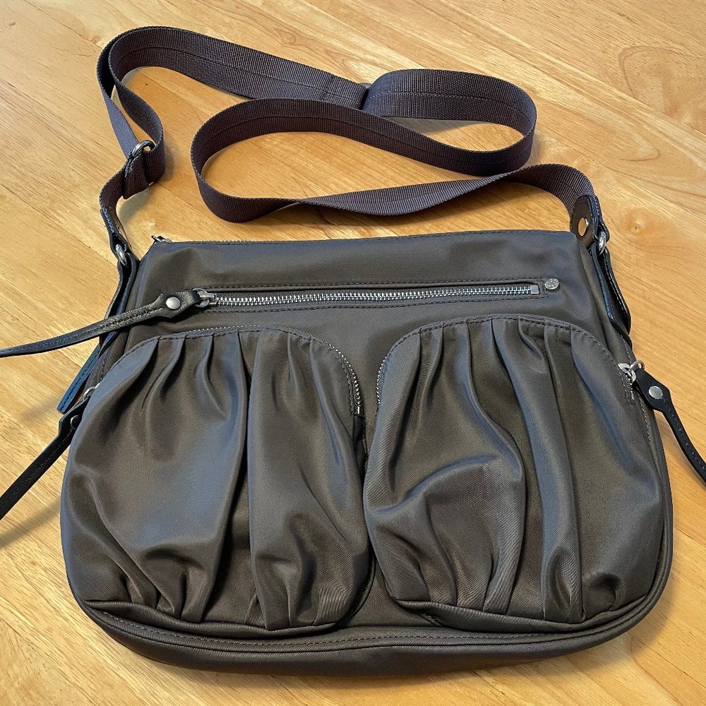 MZ Wallace Paige Crossbody Bag – Gray